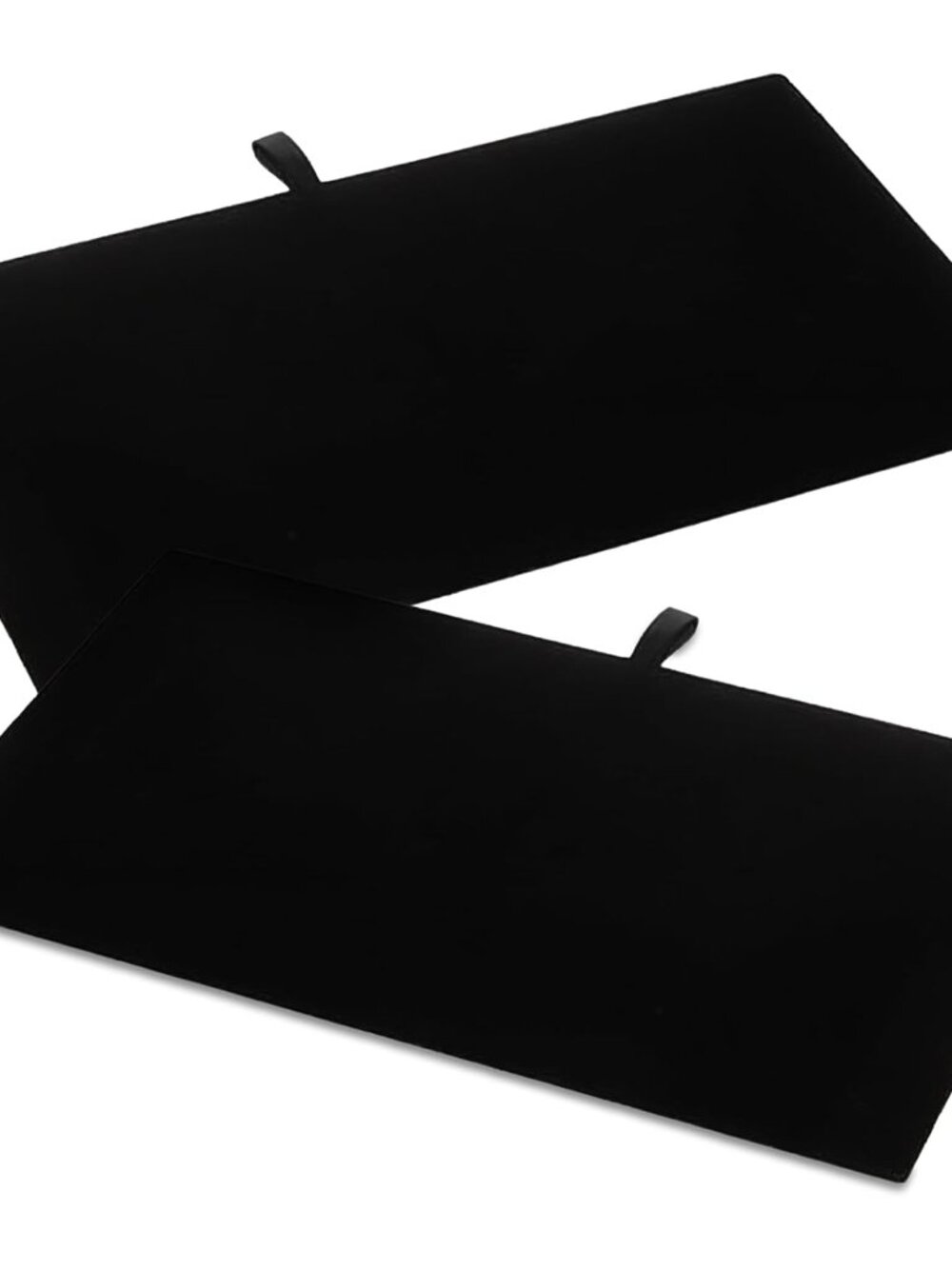 Black Velvet Pad Tray Insert Jewelry Display, Padded Plush Velvet for Chains, Ne